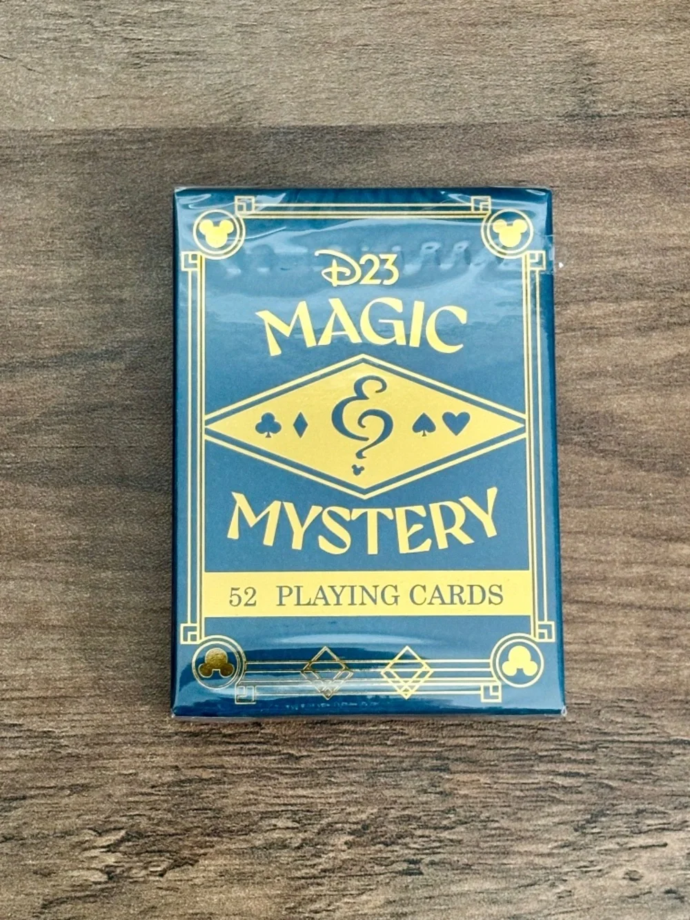 NEW Disney D23 Magic & Mystery Gold Member Set Deck Playing Cards 2024 SEALED